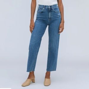 Everlane high waisted straight leg jeans